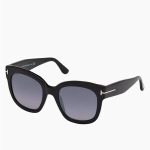 Tom Ford Beatrix 52MM Polarized Lens Oversize Square Sunglasses Black